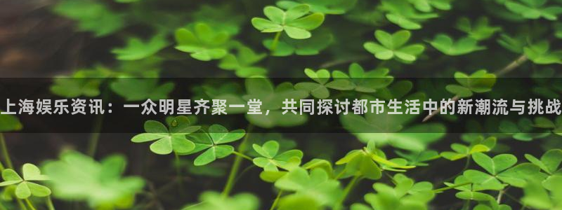 多多28平台下载：上海娱乐资讯：一众明星齐聚一堂，共同探讨都市生活中的新潮流与挑战